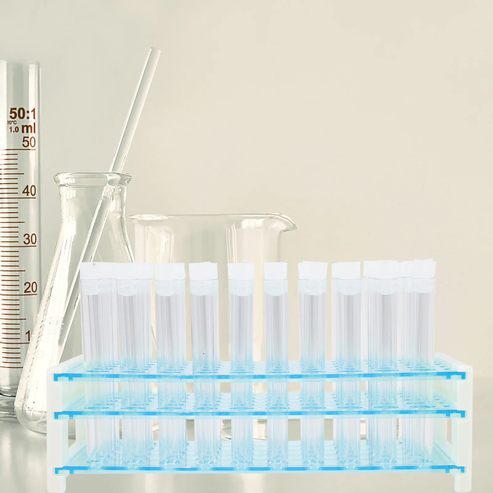 

1Set Test Tube Rack Plastic Laboratory Stand for Test Tubes Tubes Vials Storage Organizer Vial Shot Holder Rack