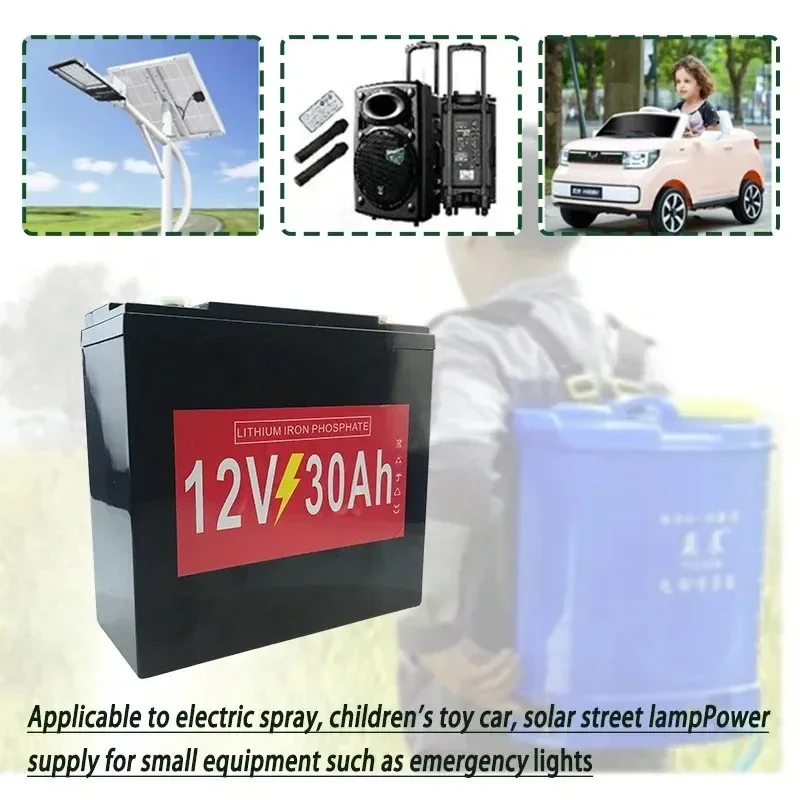 12V 30Ah Traction Battery (LifePo4 Battery Used for Solar Energy in Electric Vehicles)