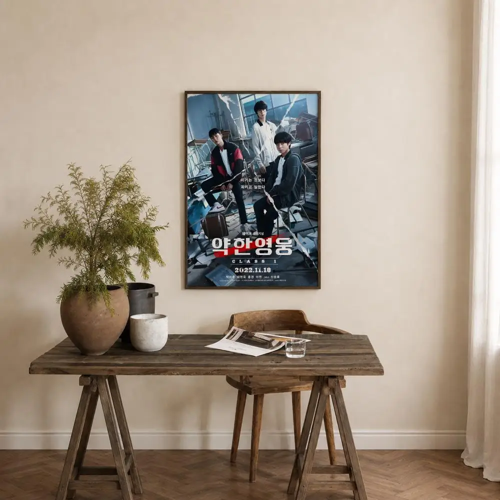 TV Serise Weak Hero Poster Self‑Adhesive Waterproof PP Poster Coffee House Bar Wall Art Sticker Room Home Decor