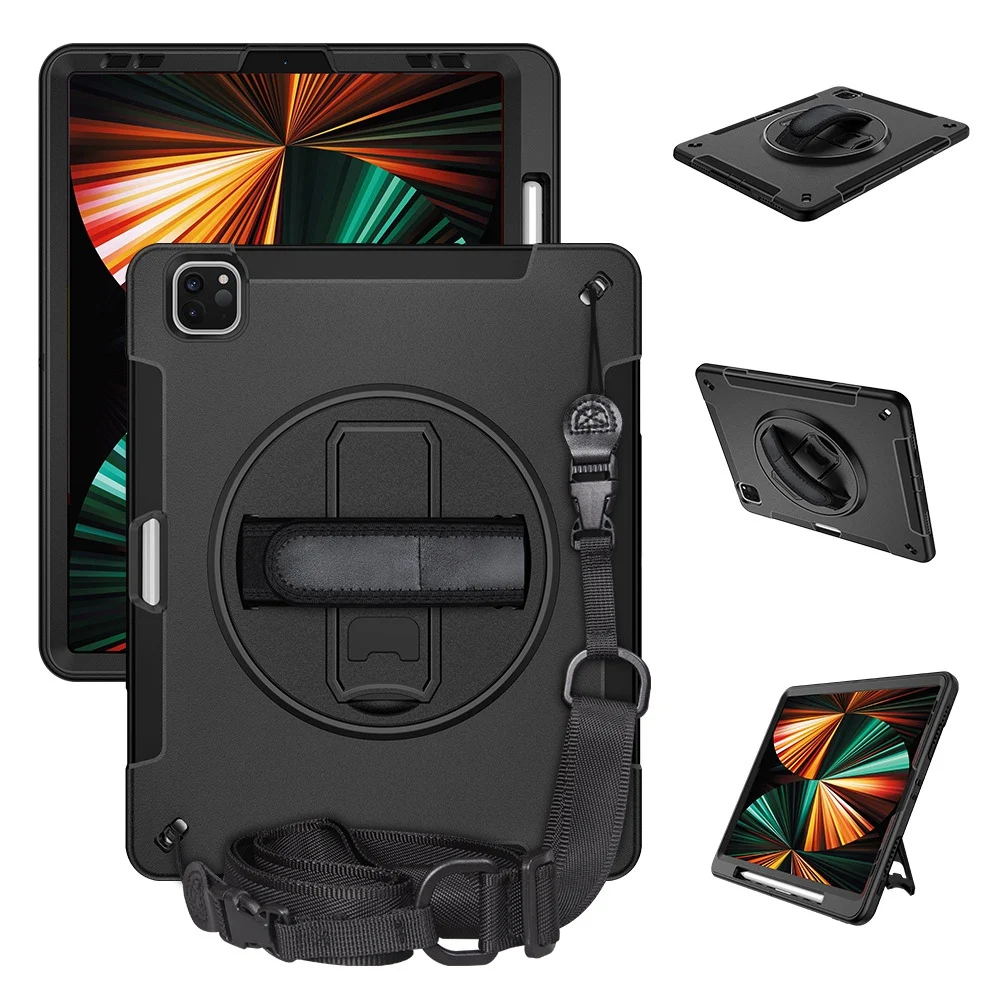 Per Apple 2021 Ipad Pro12.9 Slot per penna semplice in tinta unita Slot per penna piatta europea e americana 3 in 1 protettivo