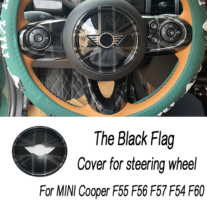 For Mini F56 F60 Countryman Steering Wheel Panel Button Cover Styling Sticker For Mini Cooper F54 F55 F57 Auto Accessories