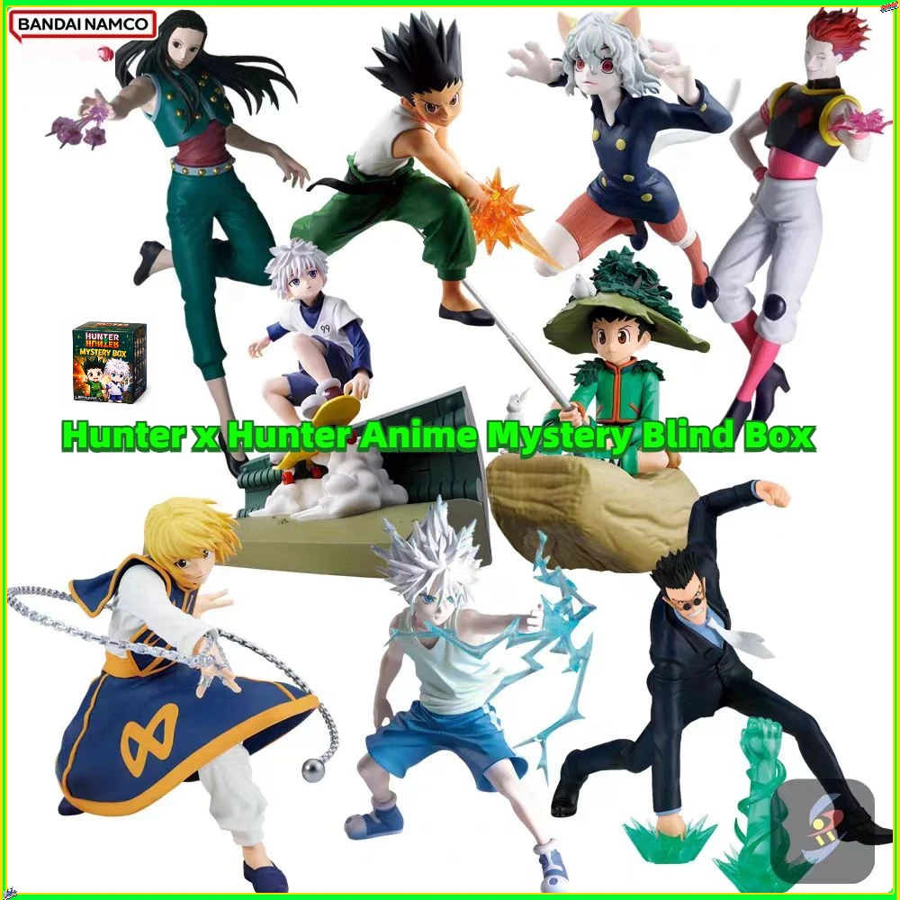 

Коллекционные фигурки-сюрпризы Hunter x Hunter: Гон, Килуа, Курапика, Хисока. Миниатюрные ПВХ-куклы, игрушки, подарки.