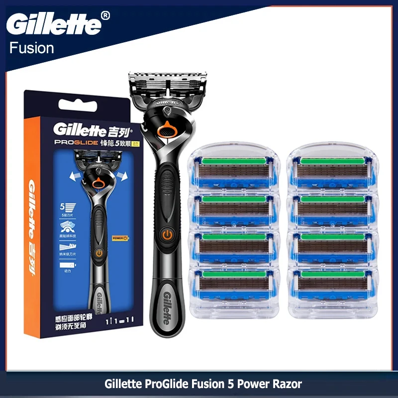 Gillette Fusion 5 Proglide Power Razor for Man Manual Shaver Flexball Beard Precision Clean Safety Straight Shaving Machine