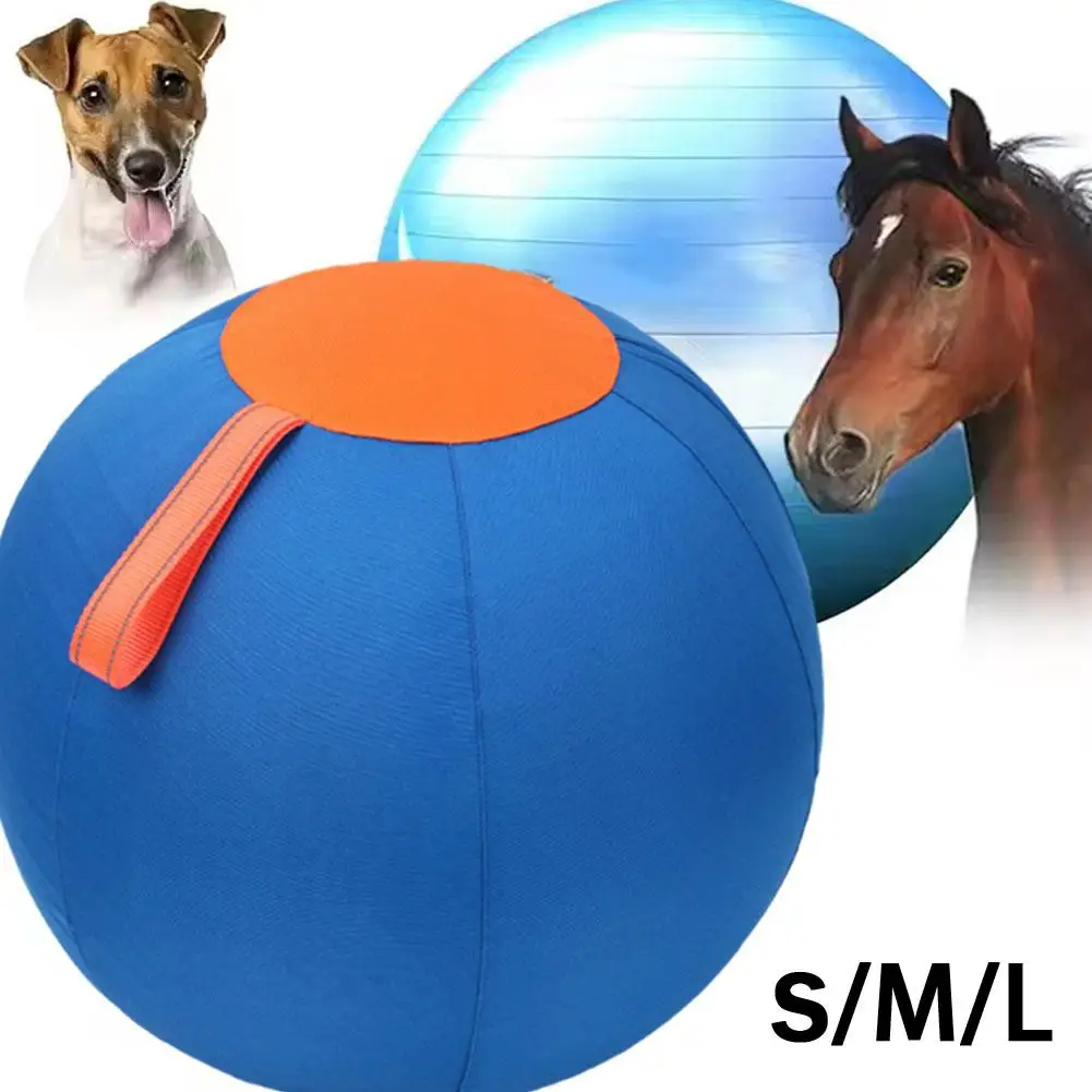 Dogs Herding Ball Toy Outdoor Large Inflatable Ball Air Ball Toy Resistant With Pump Herding Toy F2q1