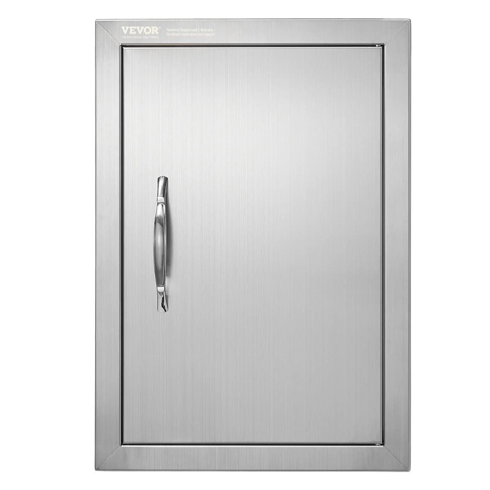 

BBQ Access Door, 14W x 20H Inch Single Outdoor Kitchen Door, Stainless Steel Flush Mount Door, Wall Vertical Door with Handle, f