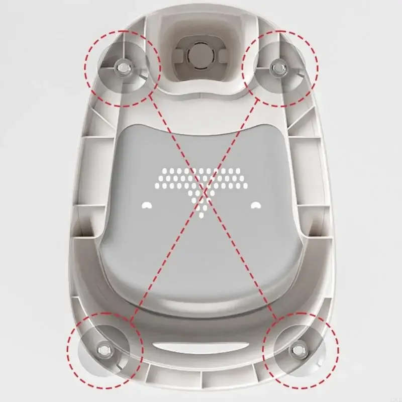 Tragbare Baby-Badesitze mit rutschfestem Design und verstellbarer Rückenlehne, sicherer Badestuhl für Kleinkinder ab 6 Monaten,