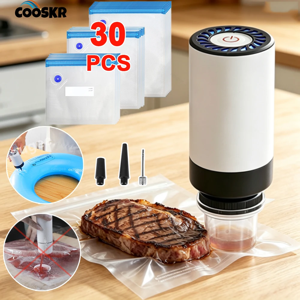 Vacuum Packing Machine For Food Mini Electric Handheld Vacuum Sealer Air Pump Automatic Food Storage USB Portable Food Sealer