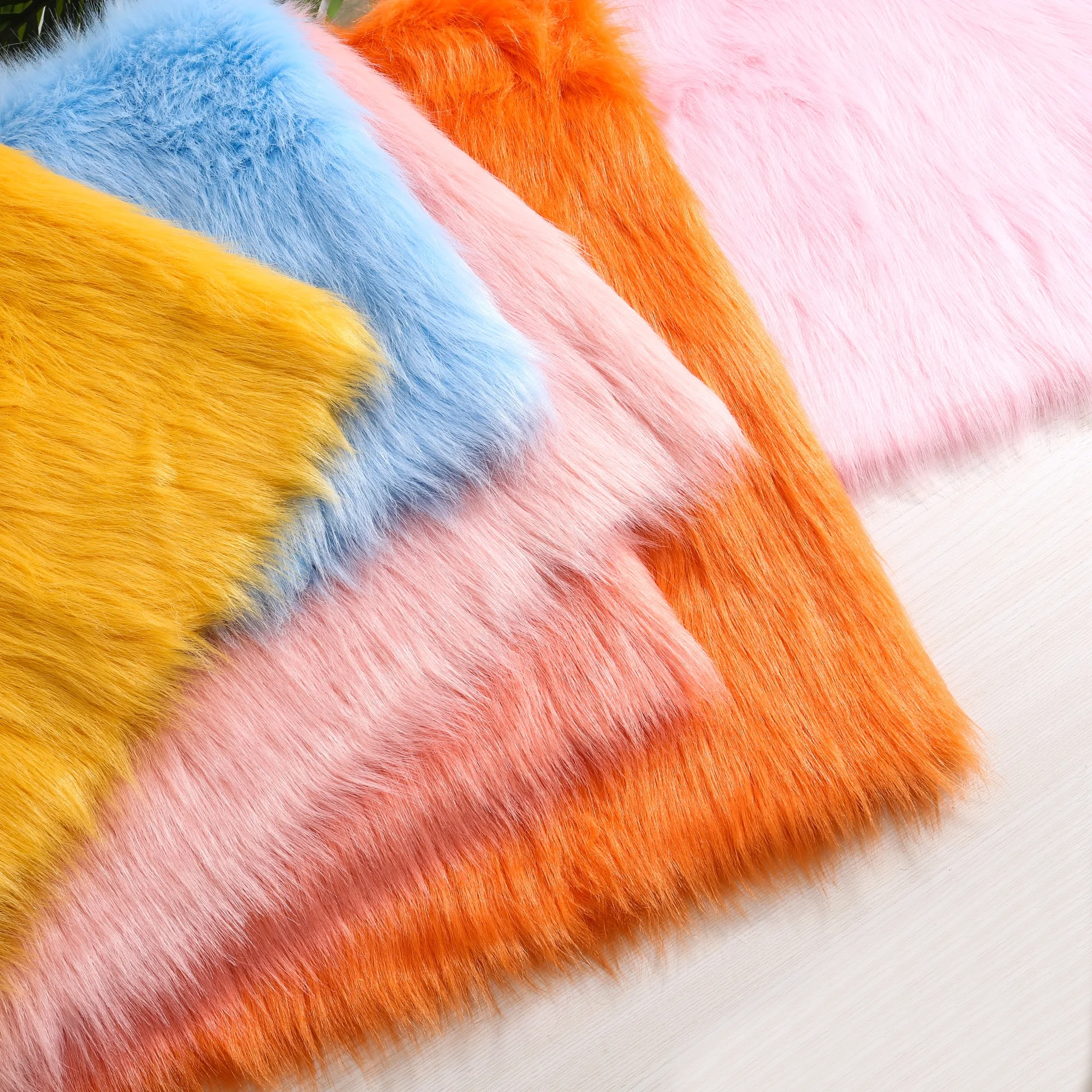 5cm Long Imitation Fox Fur Fabric Animal Clothing Fur Ear Fur Collar Counter Display Furniture Decoration DIY Clothing Fabric