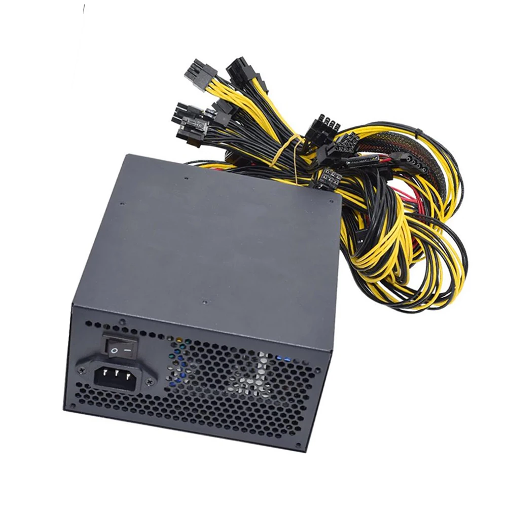 Imagem -02 - Fonte de Alimentação do Psu para o Computador 2000w Mineração Video do Cartão Mineiro de Bitcoin pc de Atx 110v220v Etc Rvn