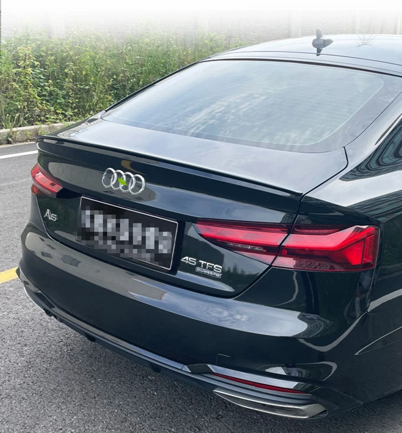 

FOR Audi A5 4 Doors 2017-2021 S Style Carbon Fiber / Forged Carbon Fiber Rear Trunk Spoiler