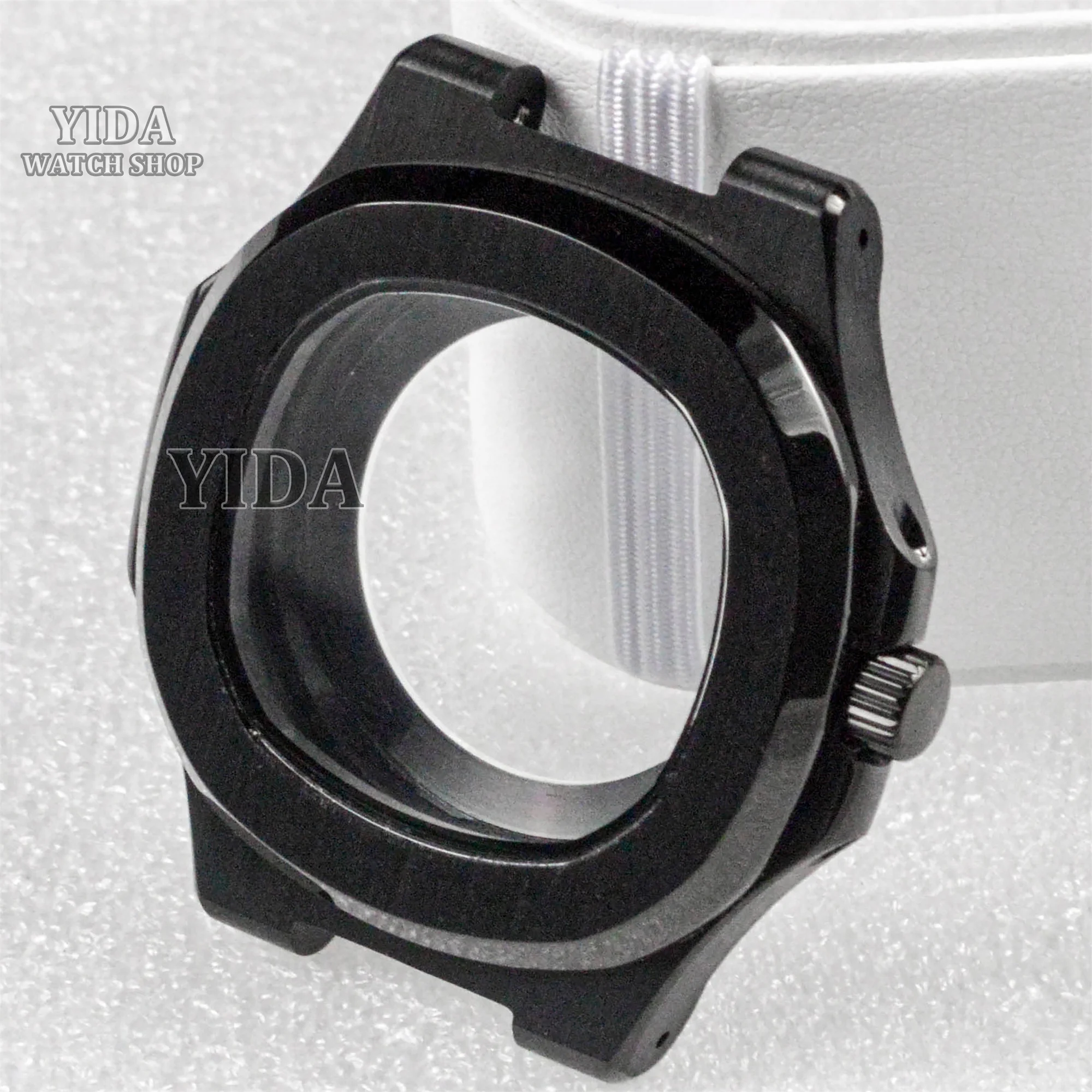 Cassa per orologio NH35 in acciaio inossidabile da 41 mm Vetro zaffiro per Nautilus fit NH34 NH35 NH36 NH38 Accessori per movimento Mod Custodia per orologio