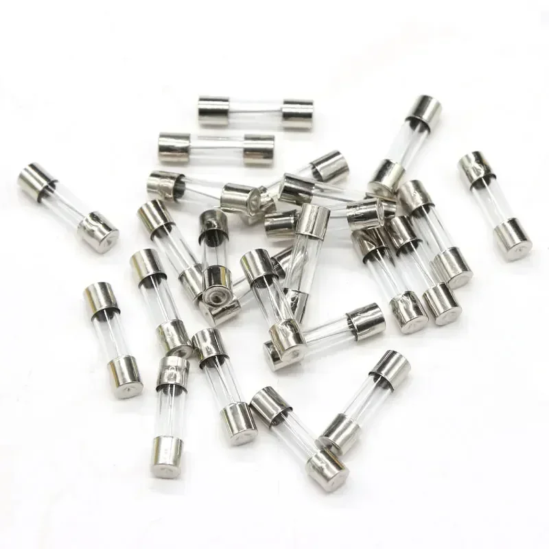 Glass Tube Fuse 5x20MM 0.1A 0.2A 0.5A 1A 2A 3A 4A 5A 6A 8A 10A 12A 15A 20A 30A 25A 250V Fast Blow Fuses Fusibles 50/100Pcs