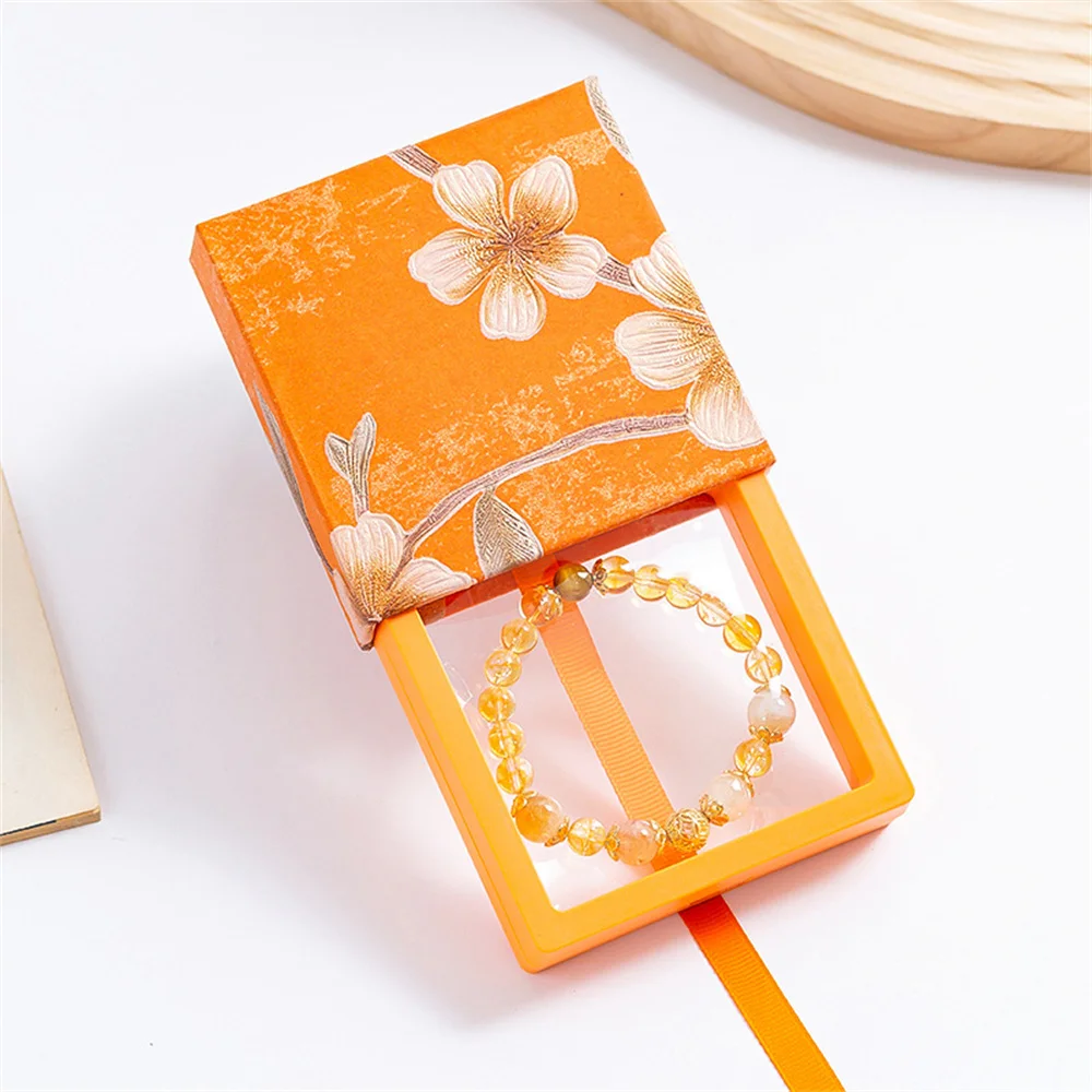 Floating Drawer Jewelry Case Beautiful Jewelry Display Case Flower Pull-Out Jewelry Box Chinese For Gift Packaging Bracelet Box