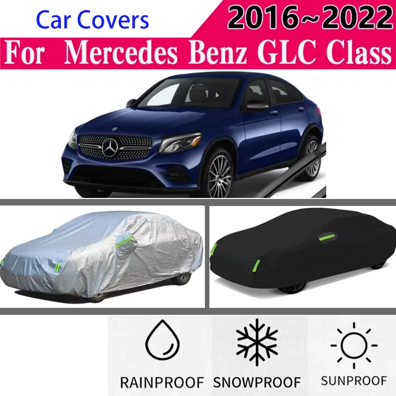 

for Mercedes Benz GLC Class X253 C253 Full Car Covers Outdoor Sun Anti UV Rain Snow Dust Protection Oxford Cloth Accessories