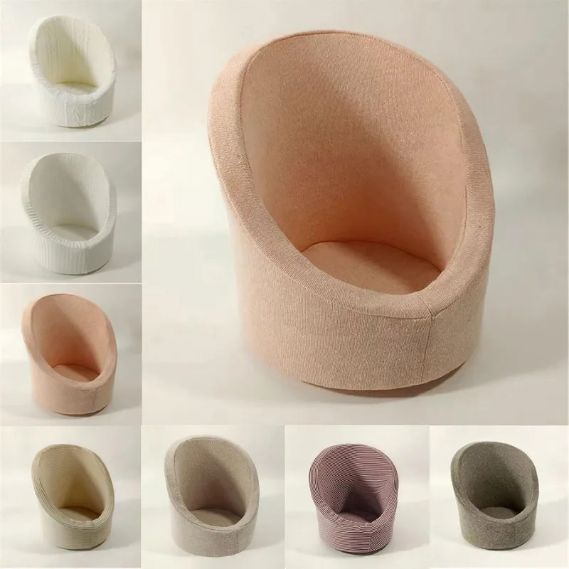 ベビーフォトミニポーズソファチェア-新生児と幼児の写真撮影用の豪華な布張りのスタジオ装飾、プロの小道具