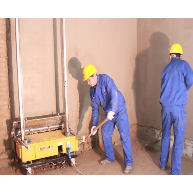 Automatic Wall Plastering Machine for Concrete Cement Brick Wall Automatic White Wall Rendering Plastering Machine Factory Price