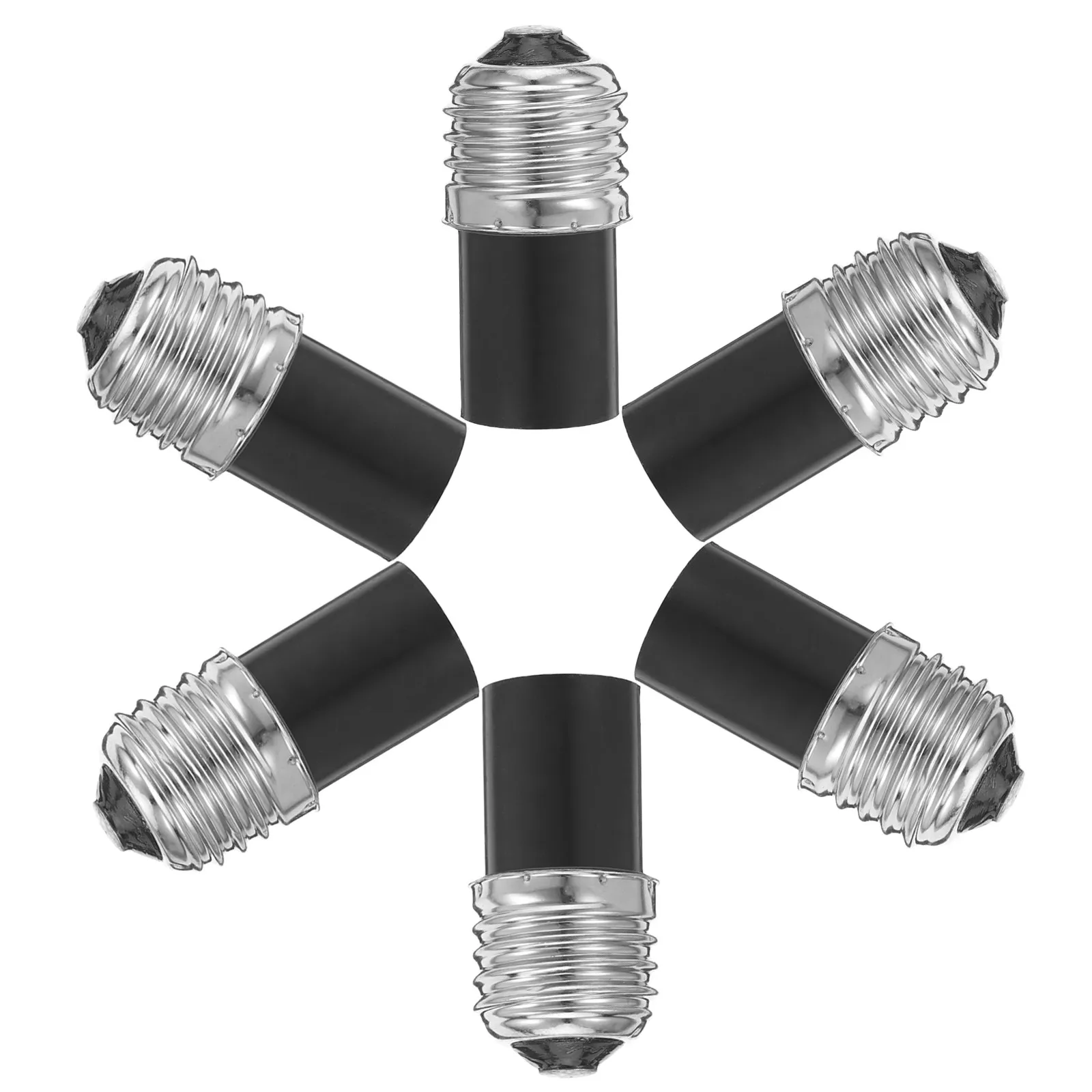 

6Pcs E27 to E12 Lamp Socket Converter Light Bulb Adapter Bulb Base Converter Connector for Home Office Install
