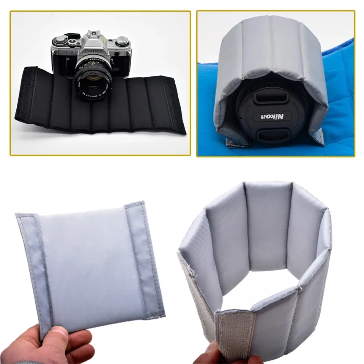 Anti-extrusion Camera Bag Insert Dividers Shockproof Inner Space Separator Sponge Cushion for Canon Nikon DSLR Lens Camera Bag