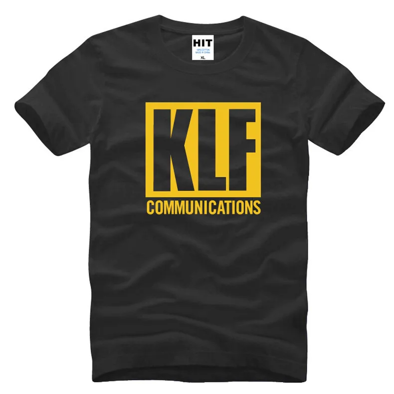 The KLF Communications T Shirts Men New Fashion T Shirt Short Sleeve Cotton O-neck T-shirt Tee 