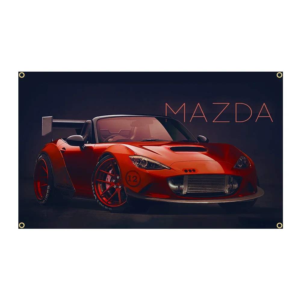 90x150cm Mazdas RX-7 MX-5 Car Flag Polyester Decoration Banner Tapestry Jemony