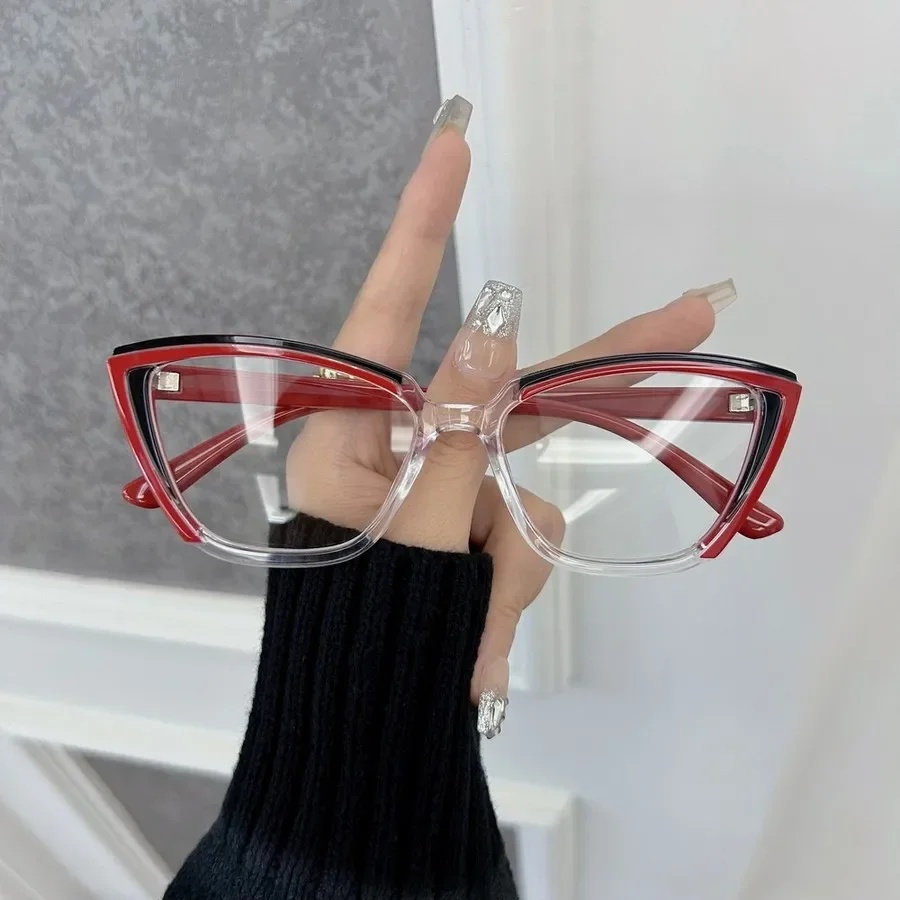 Fashion Elegant Cat Eye Eyeglasses Frames Women Men Transparent Clear Brand Designer Optical Casual Frame Oculos