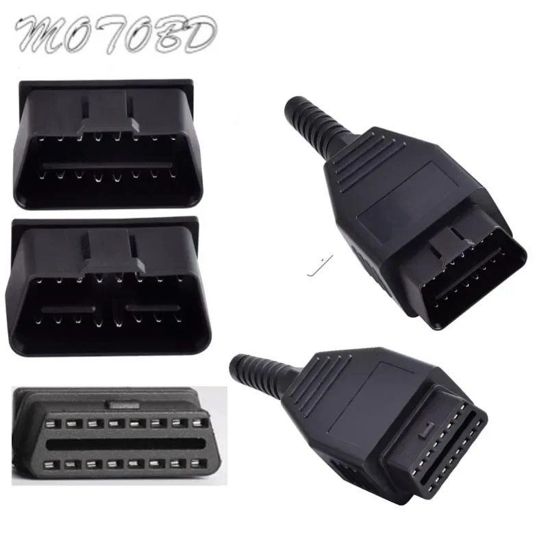 

1Pc 3 Type 12V 24V Automobile OBD2 Male Female Housing OBDII Plug Assembled Removable Connector Plug Housing with SR