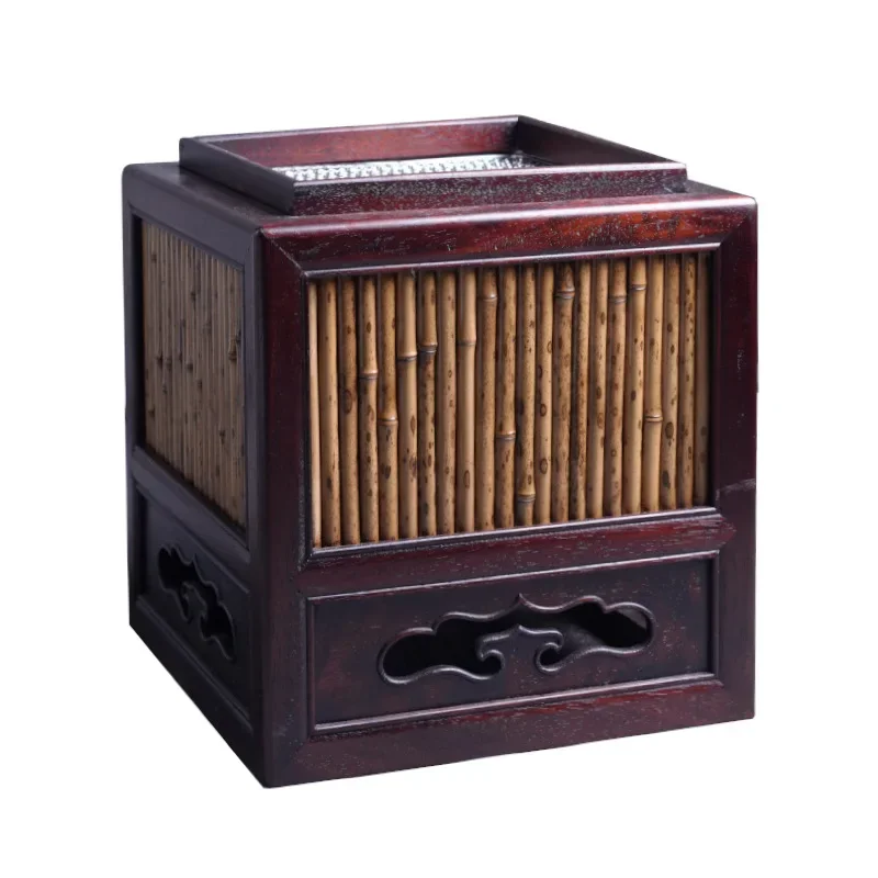 

Merlot bamboo weaving, auspicious clouds hollow stove to make tea, household square carbon stove