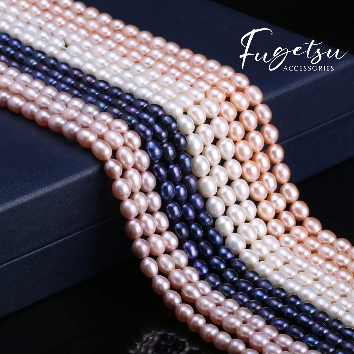 

1string 6-7mm Natural Cultured Pearl Beads Rice Shape Pearl High Quanlity for DIY Women Men Necklace Jewelry Making Accessories