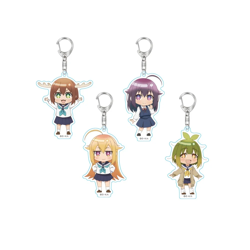 Fans Gifts Charm Anime My Deer Friend Nokotan Noko Shikanoko Acrylic Keychain HD Figure Ornament pendant About 6cm