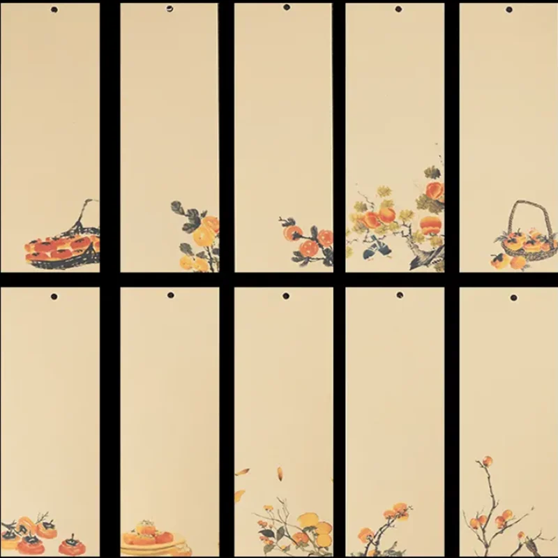 Tarjetas marcapáginas de papel Batik Xuan, marcadores exquisitos, pincel, bolígrafo duro, dibujo de caligrafía, marcapáginas de papel de arroz, tarjetas de papel Xuan DIY