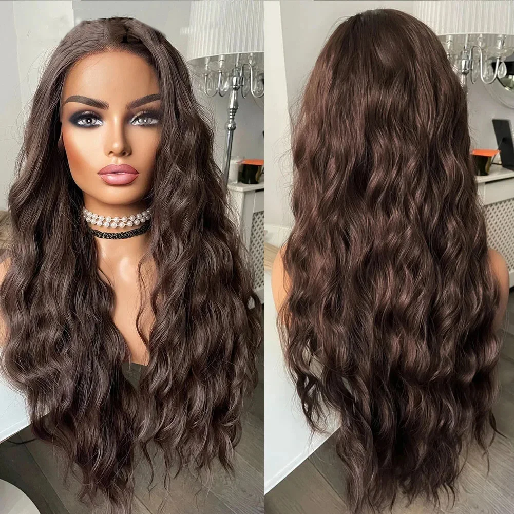 Preplucked Glueless 200Density Brown Body Wave HD Lace Jewish 5x5 Silk Base European Human Hair Wig For Women BabyHair