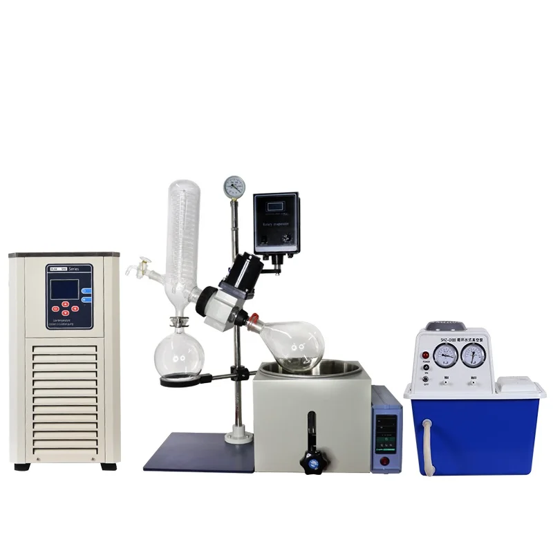 

Laboratory Equipment RE-201D Rotary Evaporator Equipped with Vacuum Pump and Cryopump