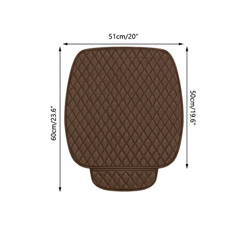 Universal Seasons Auto Car Front Seat Seat Cushion Non-slip Breathable Linen Cushion Protector Mat Car Seat Cover For Benz BMW