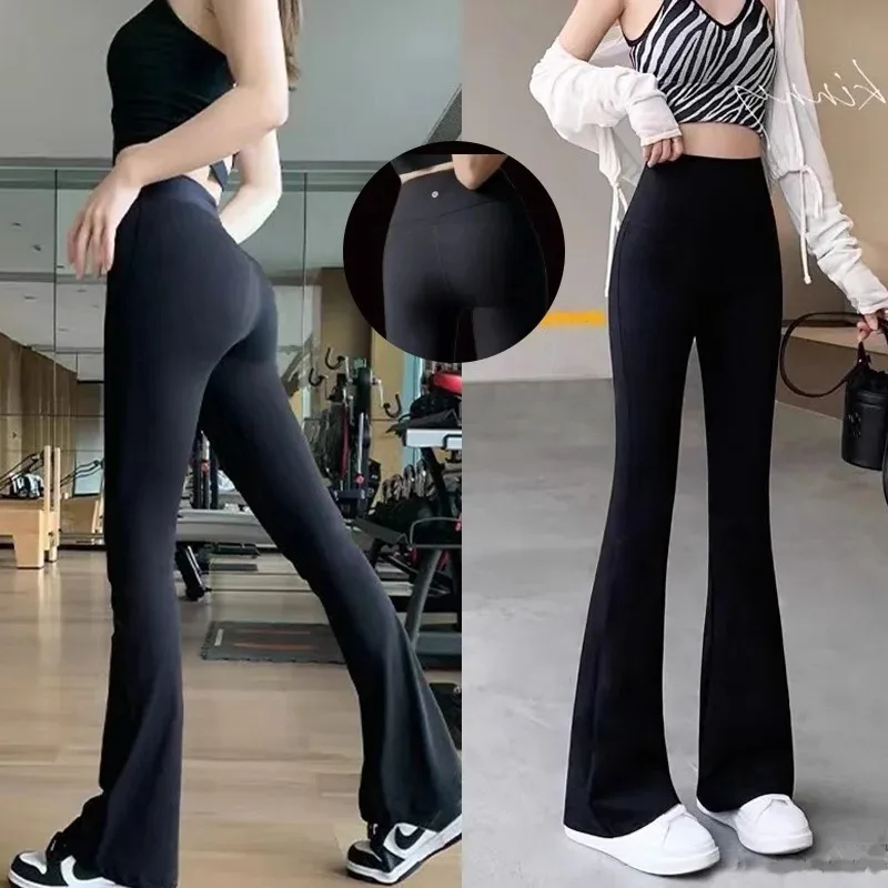 

leggings womenclothing seamless leggings bell-bottomed y2k pants