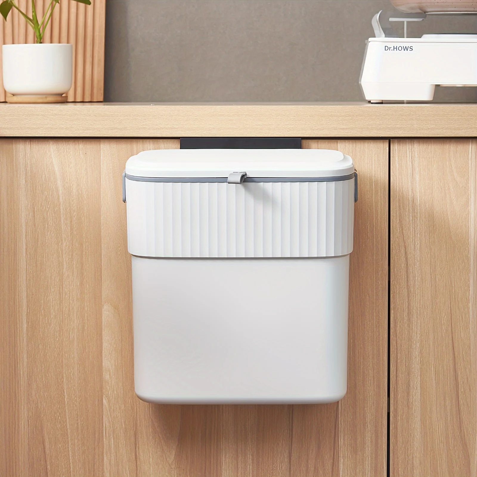 Küchenkompostbehälter mit Deckel – hängender Mülleimer unter der Spüle – an der Wand montierter Mülleimer – kleiner Mülleimer auf der Arbeitsplatte