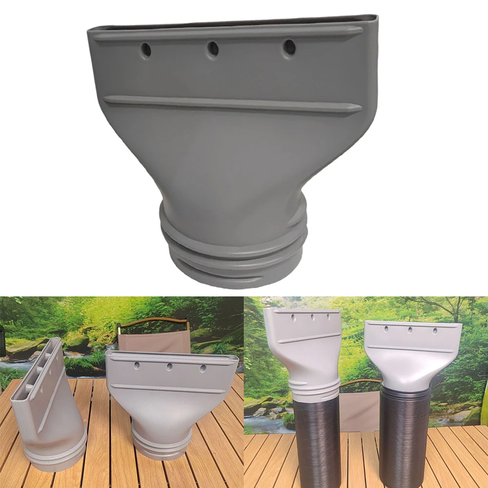 Mobile Air Conditioner Flat Connector Air Conditioner Exhaust Duct Pipe Hose Interface Connector Versatile Flat Hose Adapter