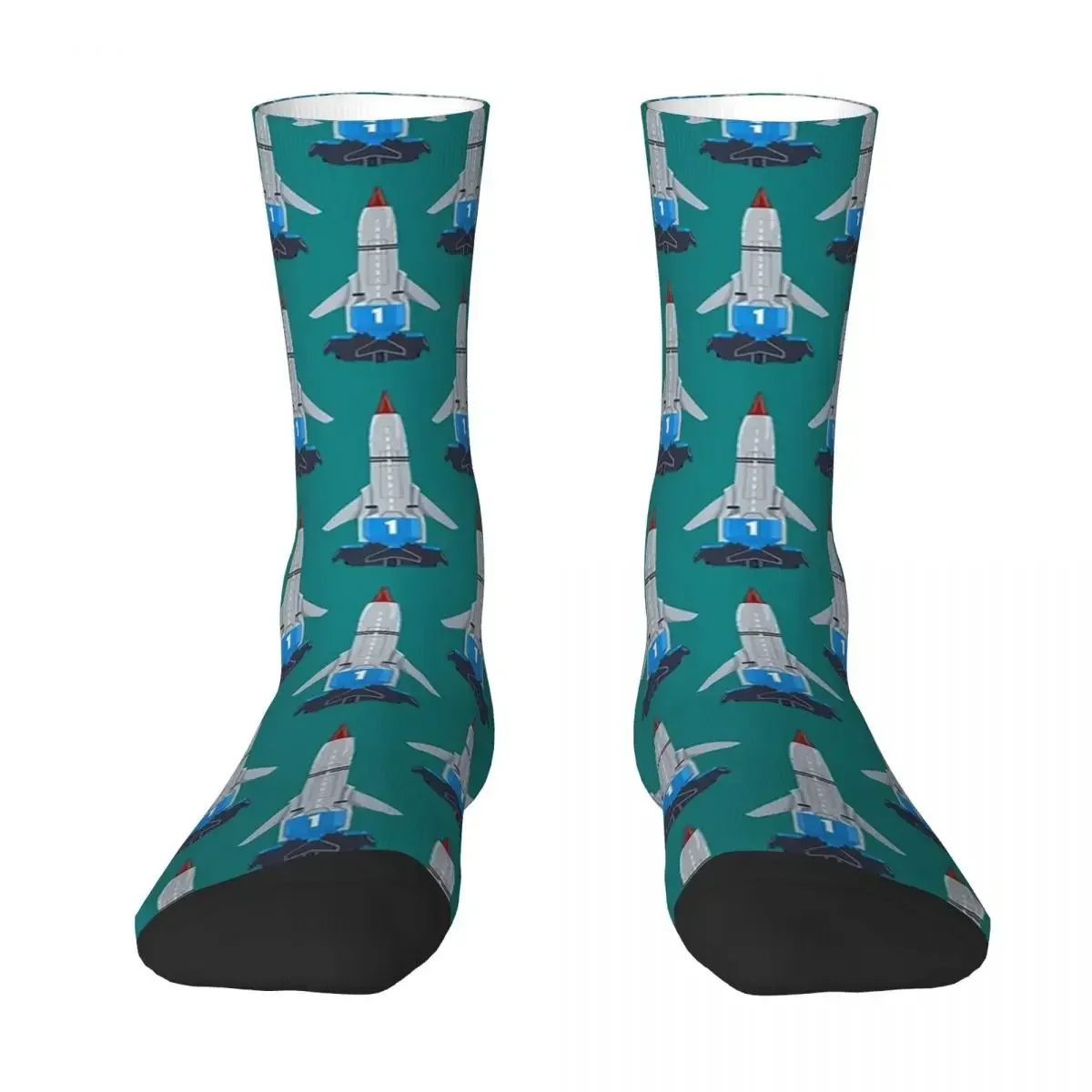

Thunderbird 1 Thunderbirds TV Original Series Scott Tracy Socks Harajuku Stockings All Season Socks Accessories for Man Woman