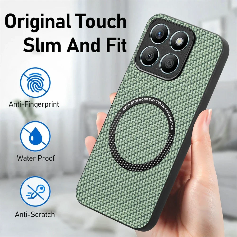 Honor X7D 4G 5G Luxury Case Lens 360 Protective Magnet Leather Back Panel Funda Honor X7C Case Phone Honor X7 D C Shockproof view 4
