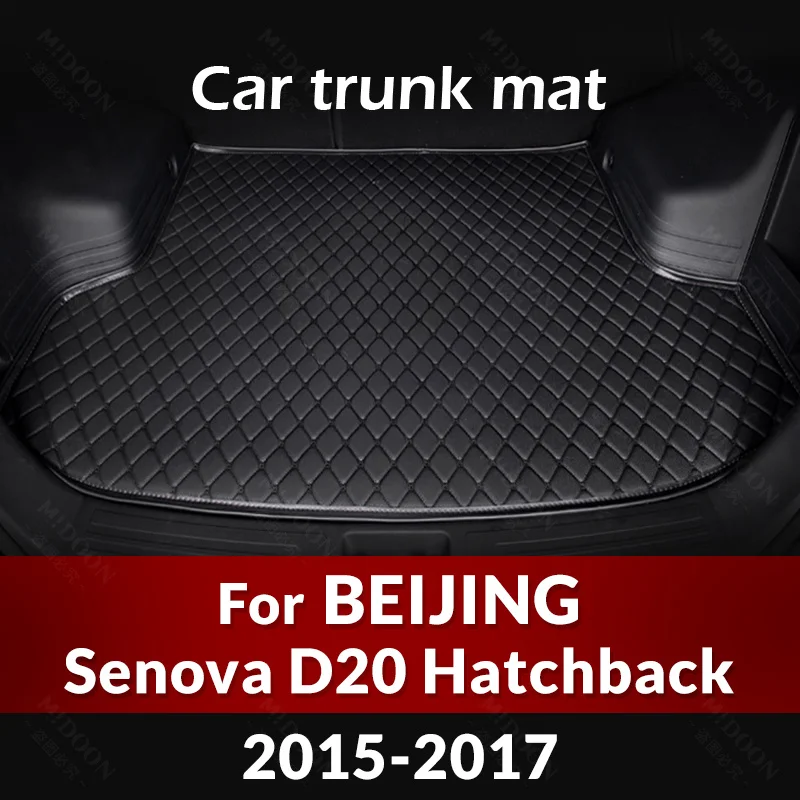 

Car Trunk Mat For Beijing Senova D20 Hatchback 2015 2016 2017 Custom Car Accessories Auto Interior Decoration