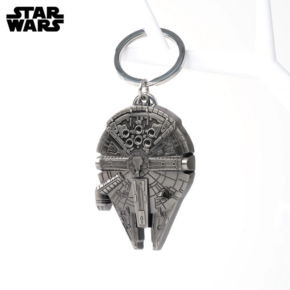 1 قطعة ديزني مرخص رسميًا حرب النجوم الألفية الصقر X-Wing بيوتر كيرينغ سلسلة مفاتيح معدنية الديكور هدايا عيد الميلاد