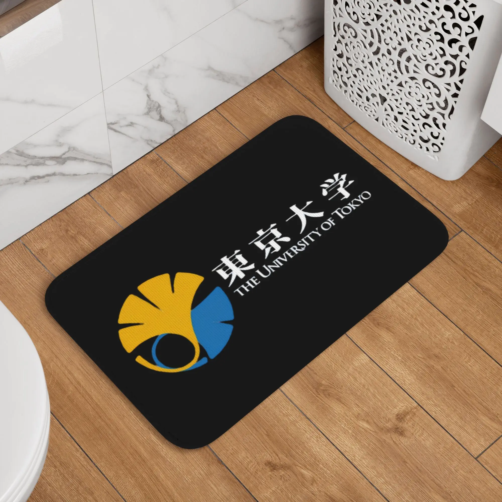 Alfombra personalizada con logotipo de la Universidad de Tokio de Japón, alfombra antideslizante para cocina, baño, dormitorio, balcón, suelo, puerta, entrada