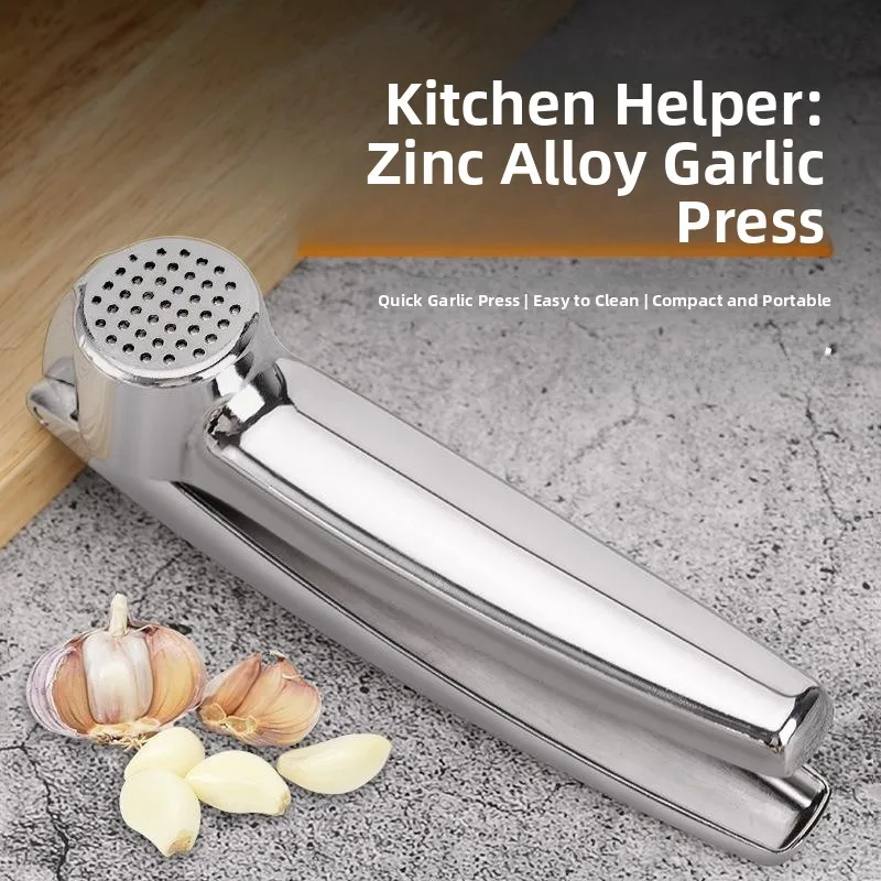 Prensa manual de ajo, herramienta de cocina para pelar y moler ajo, fácil de usar, ahorra tiempo y esfuerzo, herramienta esencial de cocina.