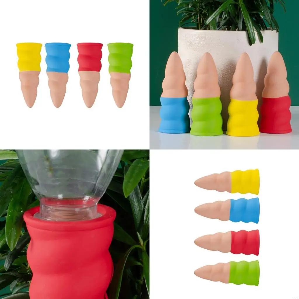 

4Pcs Plant Watering Plant Automatic Water Bulb Flower Feeder Irrigation X3UC