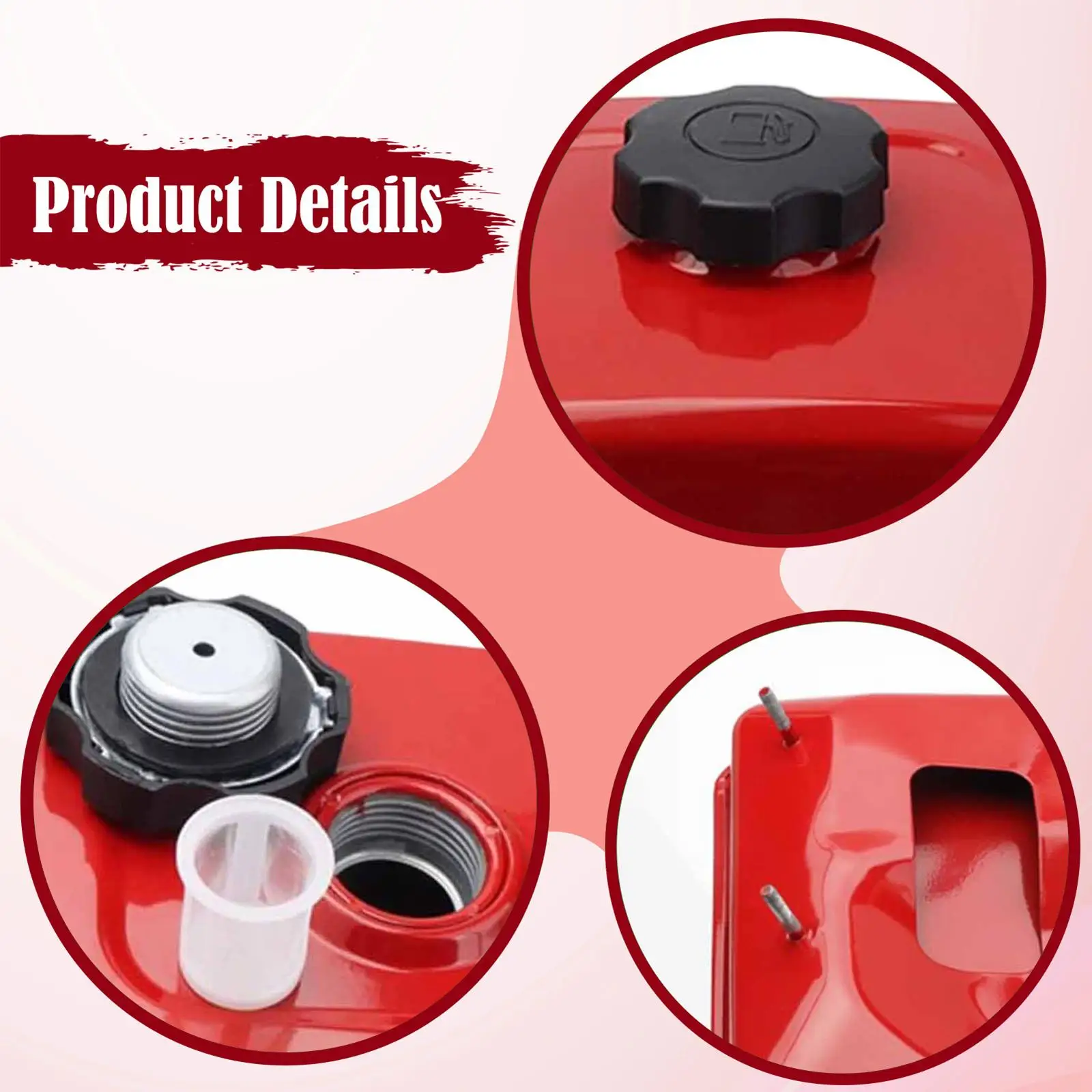 Componentes de extensão do motor do tanque de gasolina, acessórios para ferramentas elétricas de jardim, tanque de gasolina para gx160