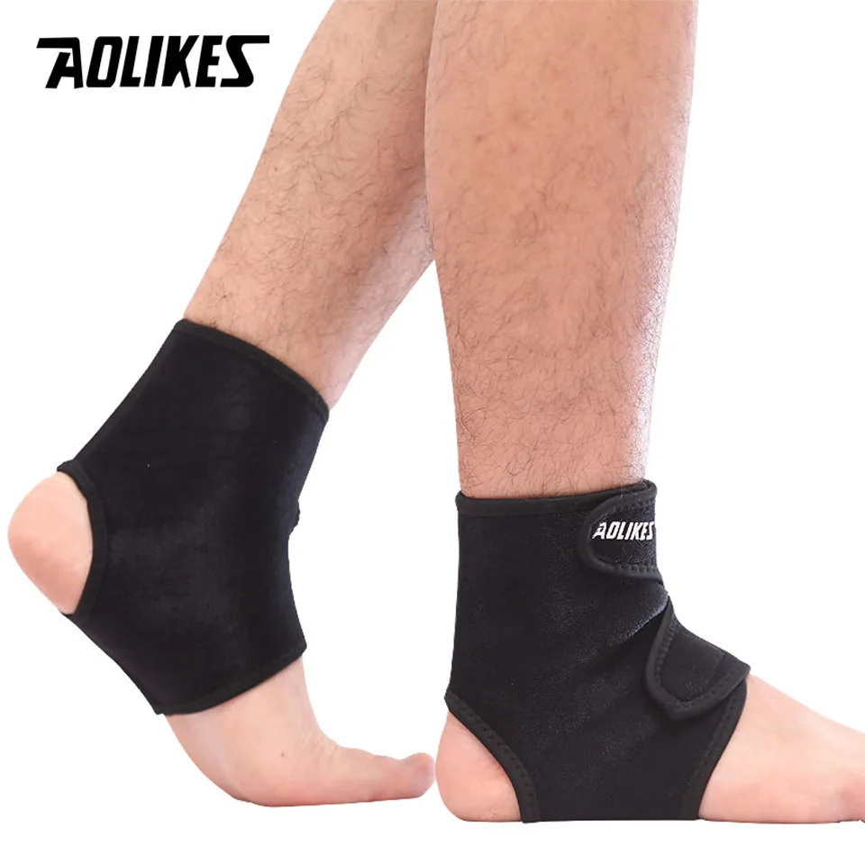 AOLIKES 1 Pair Compression Ankle Support Breathable Ankle Brace Wrap Stabilizer for Running Basketball Volleyball Sports