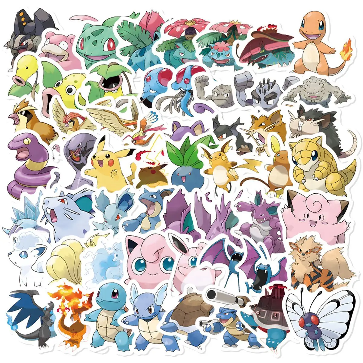 200 Stück Pokémon-Aufkleber, wasserfeste Handy-Aufkleber, dekorative Kühlschrankmagnete, Handy-Sticker