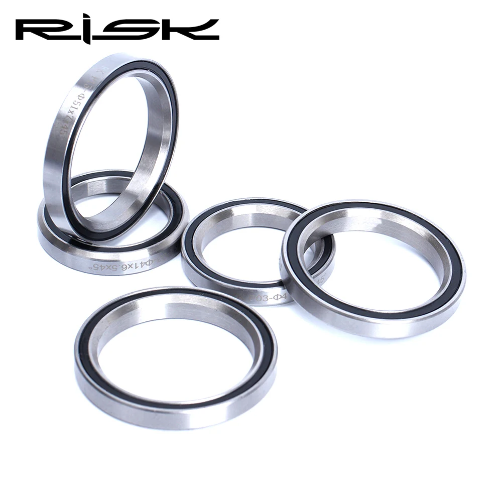 

RISK Bicycle Headset Bearing 41/41.8/46.9/47/49/52mm Universal Repair Bearings Bicycle 44mm Headset Bearing Adapter Dual Bearing