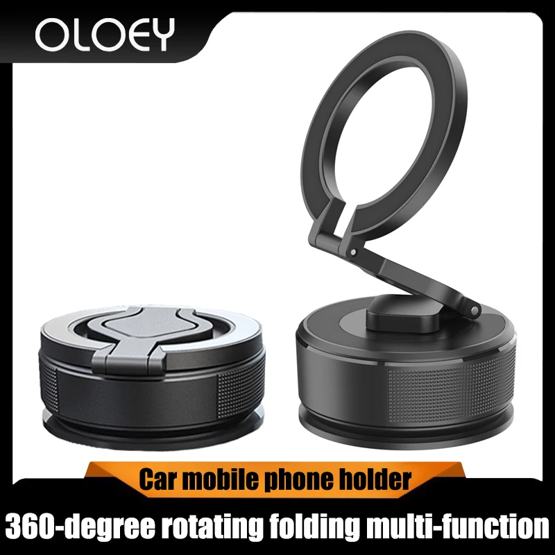 

The new car 360-degree rotating, folding, stable, multi-function vacuum adsorption magnetic mobile phone holder.