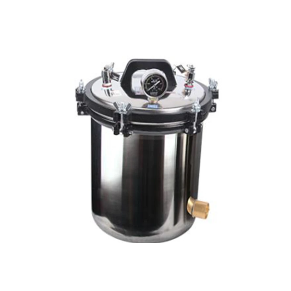 8L Portable Stainless Steel Heating Autoclave High Pressure Sterilizer Sterilization Pot Pressure Steam