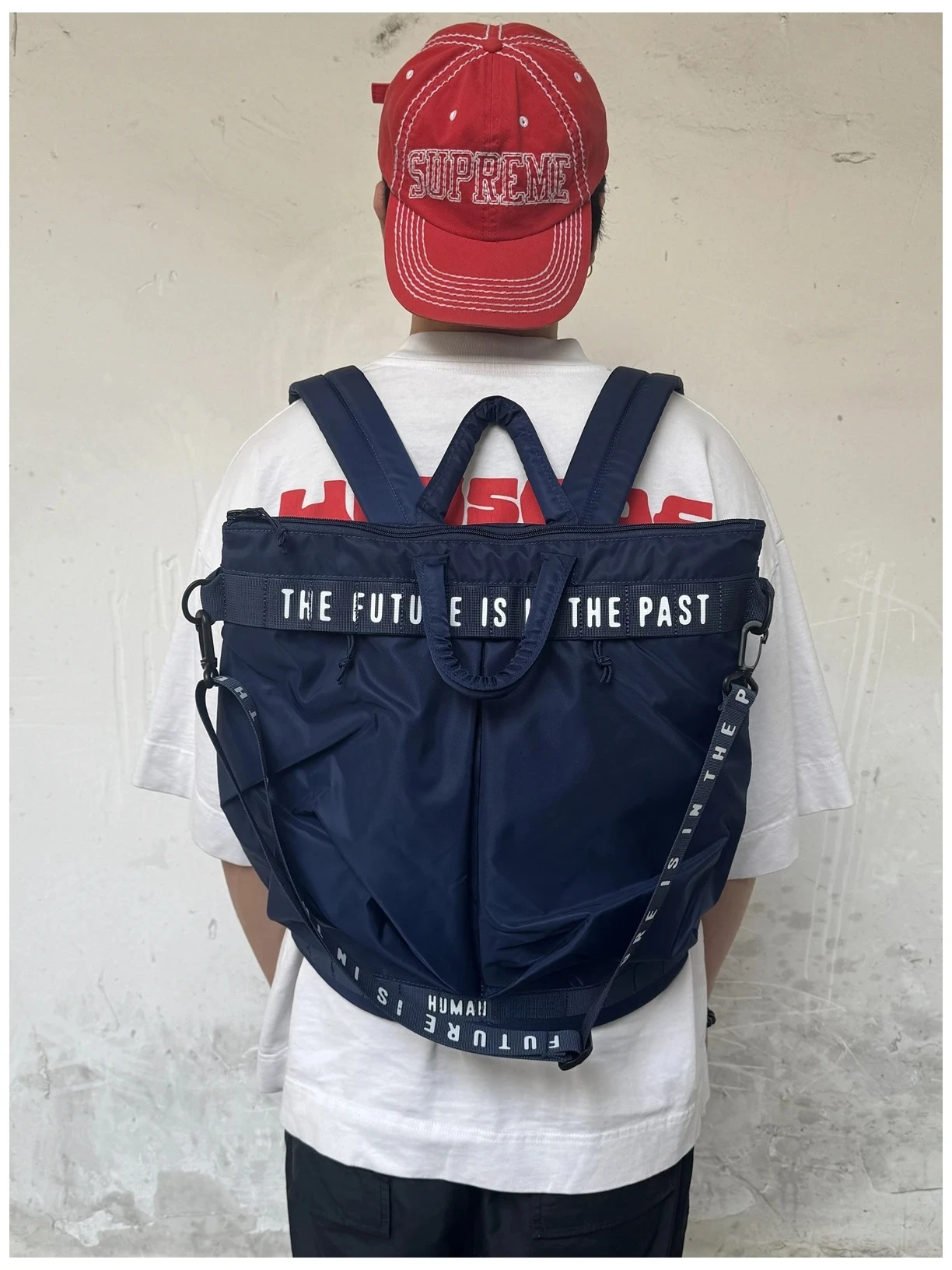 

Humanmd Multifunctional Tote Bag, Large Capacity Nylon Backpack, Single Shoulder Crossbody Handbag, Trendy Commuter Bag